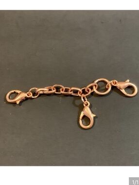 Floating Locket Chain Rose Gold Extenders